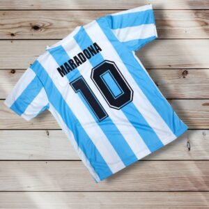 Camiseta Argentina Retro Año 1986 Titular Para Adultos. - Imagen 2