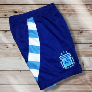 Short De Argentina Suplente Para Niños. - Imagen 2