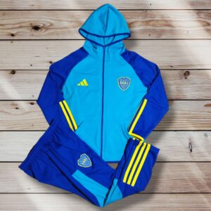 Conjunto Campera Pantalón Boca Para Niño Con Capucha. - Imagen 3